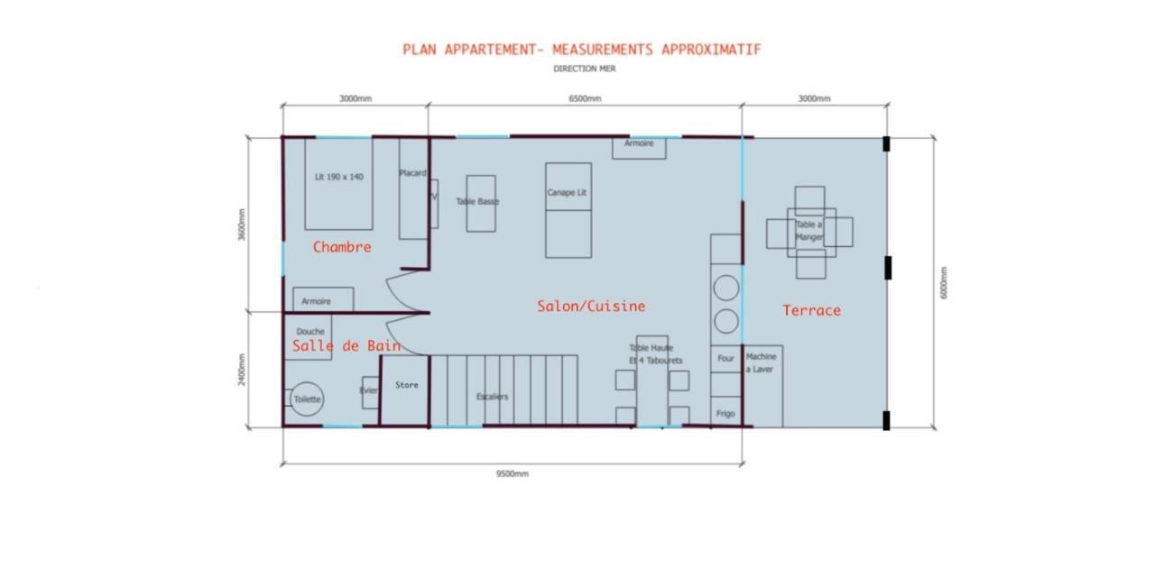 Apartament Bleu Horizon Saint-Leu Zewnętrze zdjęcie
